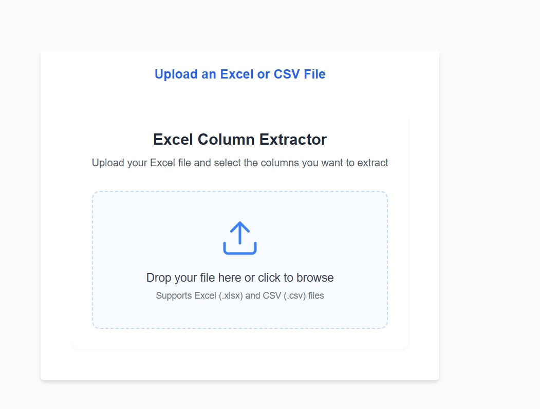 Excel Column Extractor
